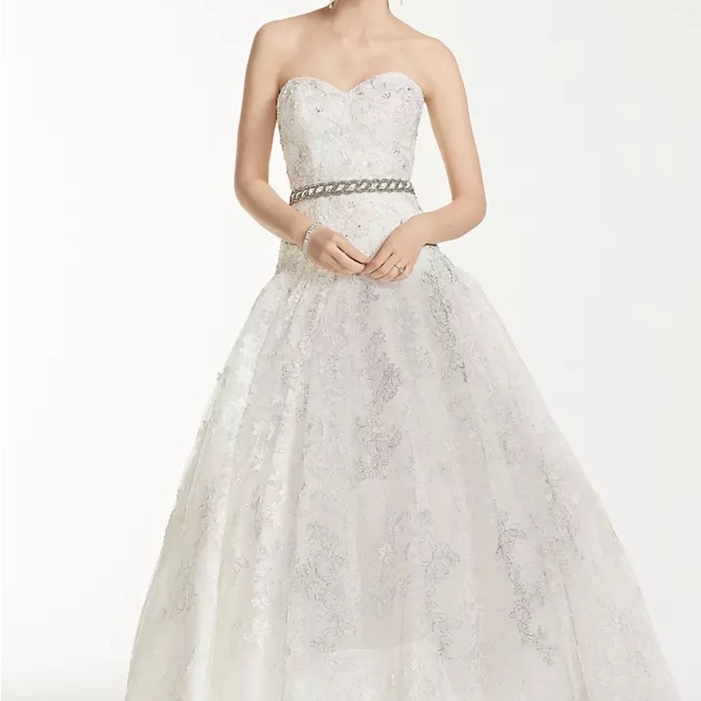 Oleg Cassini Cream Bridal Gown